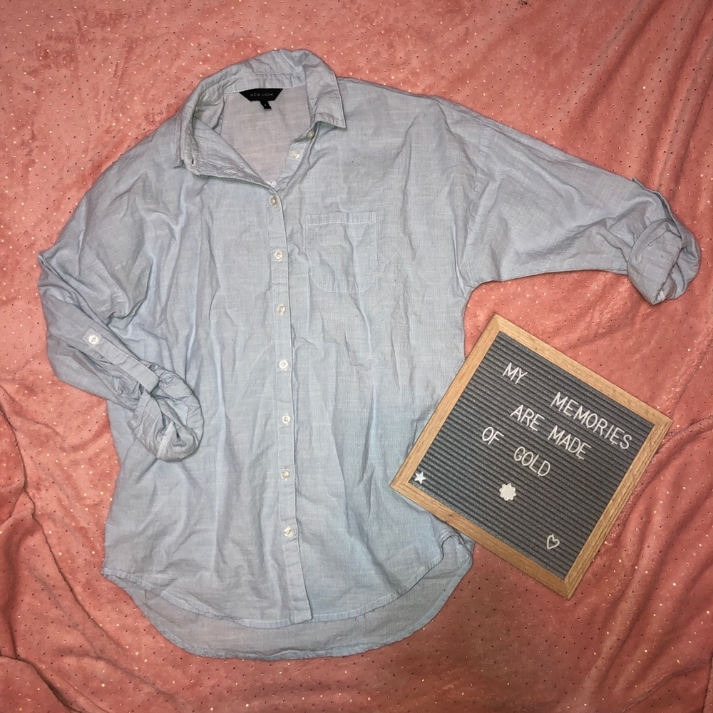 Linen button down